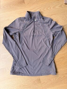LeMieux Young Rider Mia Mesh long sleeve base layer top Walnut 13-14 yrs